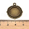 Zinc Alloy Pendant Settings for Cabochon & Rhinestone KHDZ-PALLOY-A15290-AB-3