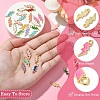 32Pcs 16 Colors Alloy Enamel Pendants ENAM-YW0004-05-5