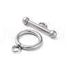 304 Stainless Steel Ring Toggle Clasps STAS-A092-09I-P-2