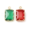 Brass with K9 Glass Pendants KK-C024-30KCG-2