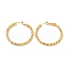 Brass Round Ring Hoop Earrings EJEW-A025-01C-1