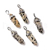 Natural Dalmatian Jasper Pendants G-K329-49P-1