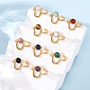 304 Stainless Steel Adjustable Open Cuff Rings RJEW-A071-12G-1