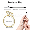 6Pcs 2 Colors Brass European Style Bracelet Making MAK-YW0001-16-2