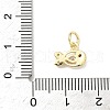 Brass Micro Pave Cubic Zirconia Charms ZIRC-I356-13G-04-3
