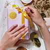 Self Adhesive Gold Foil Embossed Stickers DIY-WH0211-378-6
