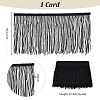 10 Yards Polyester Tassel Ribbon OCOR-WH0078-133-2