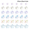 120Pcs 6 Styles Mixed Styles Acrylic Bead Caps SACR-YW0001-65-2
