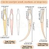  9Pcs 9 Style Iron Dreadlocks lnterlock Needle Tool OHAR-NB0001-19-3