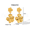Fashionable Stainless Steel Flower Dangle Stud Earrings VY5463-4
