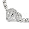 Rack Plating Brass Micro Pave Cubic Zirconia Silder Bracelets BJEW-P341-03P-2