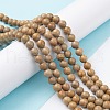 Natural Silver Line Jasper Beads Strands G-P451-02A-C-2