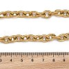 PVD Vacuum Plating 304 Stainless Steel Cable Chain Bracelets BJEW-G618-04G-2