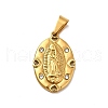 PVD Vacuum Plating 304 Stainless Steel Pendants STAS-H173-01G-1