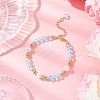 Synthetic Moonstone Round Beaded Bracelets for Women BJEW-JB11915-02-1