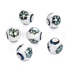 Christmas Opaque Glass Beads EGLA-R113-01E-1