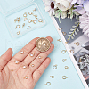 BENECREAT 40Pcs 2 Style Brass Micro Pave Cubic Zirconia Pendants KK-BC0013-32-3