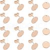 Unicraftale PVD Vacuum Plating 304 Stainless Steel Stud Earring Findings STAS-UN0016-05B-RG-1