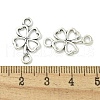 Tibetan Style Alloy Shamrock Connector Charms X-TIBE-I026-6013AS-3