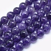 Natural Amethyst Beads Strands X1-G-E481-03-8mm-1