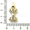 Brass Micro Pave Clear Cubic Zirconia Pendants KK-M279-01G-I-3