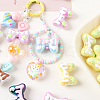 ANATTASOUL 14Pcs 7 Colors Plating Acrylic Beads OACR-AN0001-01-4