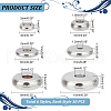   180Pcs 6 Styles 304 Stainless Steel Beads STAS-PH0005-18-2