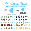  150G 10 Styles Mixed Gemstone Beads G-TA0001-71-3