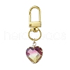 6Pcs 6 Styles Heart/Teardrop K9 Glass Imitation Tourmaline Pendants Decoration HJEW-JM03011-4