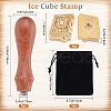 CRASPIRE 1Pc Golden Tone Brass Stamp Head DIY-CP0007-87D-2
