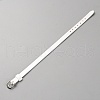 Blank PU Leather Cord Bracelet with Alloy Clasps AJEW-TAC0041-01A-08-1
