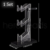 3-Tier Transparent Acrylic Game Controller Display Stand Holders ODIS-WH0002-09-2