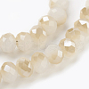Electroplate Glass Beads Strands X-GLAA-K027-HR-C06-3