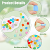 DICOSMETIC 36Pcs 12 Colors Silicone Beads SIL-DC0001-26-4