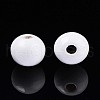 Spray Painted Round Natural Schima Wood Beads WOOD-A018-8mm-30-2