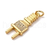 Brass Micro Pave Cubic Zirconia Pendants KK-P308-67G-2