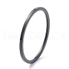 1mm Polished Plain Dome Finger Ring for Girl Women RJEW-C012-02E-EB-3