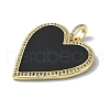 Rack Plating Real 18K Gold Plated Brass Micro Pave Cubic Zirconia Pendants KK-B084-03G-04-2