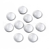 Transparent Half Round Glass Cabochons X-GGLA-R027-25mm-1