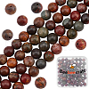 Beebeecraft 2 Strands Natural Polychrome Jasper/Picasso Stone/Picasso Jasper Bead Strands G-BBC0001-03B-1