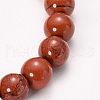 Natural Red Jasper Beaded Stretch Bracelets BJEW-Q692-19-8mm-2