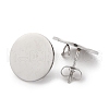 304 Stainless Steel Stud Earring Findings STAS-D371-02P-03-2