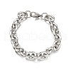 304 Stainless Steel Cable Chain Bracelets for Women BJEW-Q050-01C-P-2