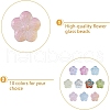 DICOSMETIC 120Pcs 10 Colors Transparent Spray Painted Glass Beads GLAA-DC0001-32-4