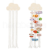 Cloud Wooden Hairpin Hair Clip Hanging Holder Storage Organizer WH-WG78846-01-1