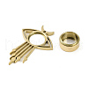 Ion Plating(IP) 304 Stainless Stee Locket Big Pendants STAS-S132-12G-02-2