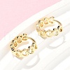 Hollow Heart Brass Hoop Earrings EJEW-Z102-17G-3