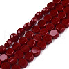 Opaque Solid Color Glass Beads Strands GLAA-N052-05B-A02-1