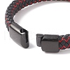 Leather Braided Cord Bracelets X-BJEW-E345-07-B-4