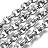 Tarnish Resistant 304 Stainless Steel Cable Chains CHS-T003-28P-1